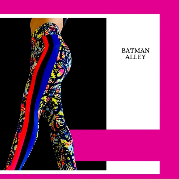 Cool Neon Graffiti Bombom Leggings - Picture 5 of 6